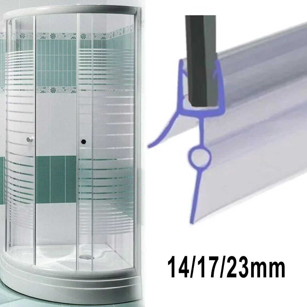 Shower Door Bottom Seal Strip Sweep - 2 stücke 50 cm Silikon Dusche