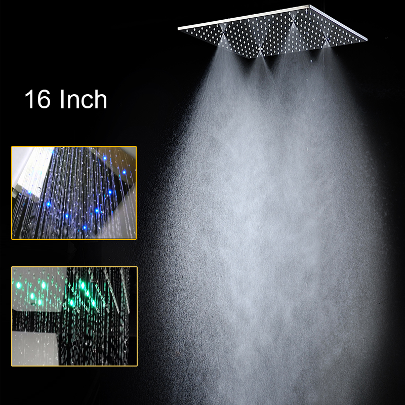 Rainfall Shower Head Ceiling Mount 16 Inch - Hochwertiger 16-Zoll-Regenduschkopf für die Decke, quadratischer