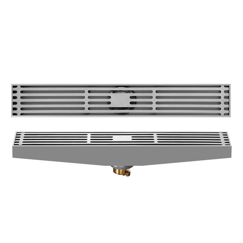 Linear Shower Drain Stainless 304 Tile In - Schräger Abfluss-Flieseneinsatz Duschablauf Lang Rechteckig 304