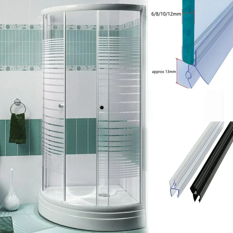 Shower Door Bottom Seal Strip Sweep - 4 stücke 6-12mm spalt Dusche Bildschirm
