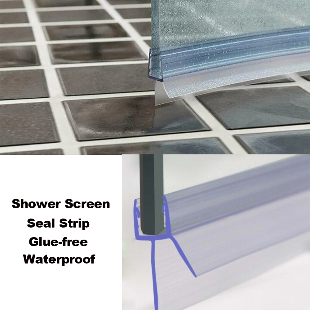 Shower Door Bottom Seal Strip Sweep - 20mm Dusch wand Dichtung streifen PVC