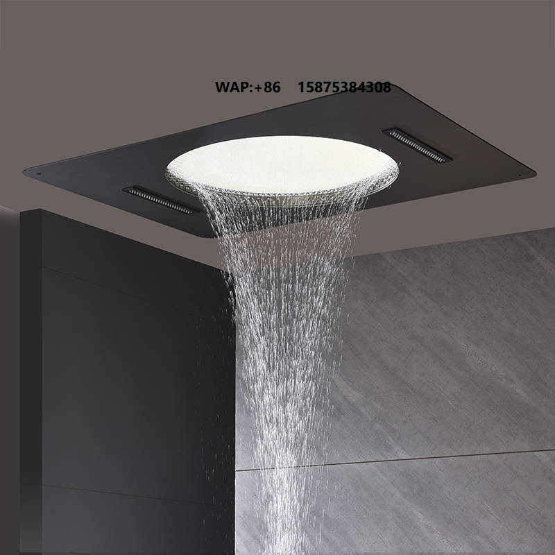 Led Rainfall Shower Head Waterfall - Deckeneinbau 600*800mm LED-Duschkopf mit Digitalem Regenfall-Wasserfall