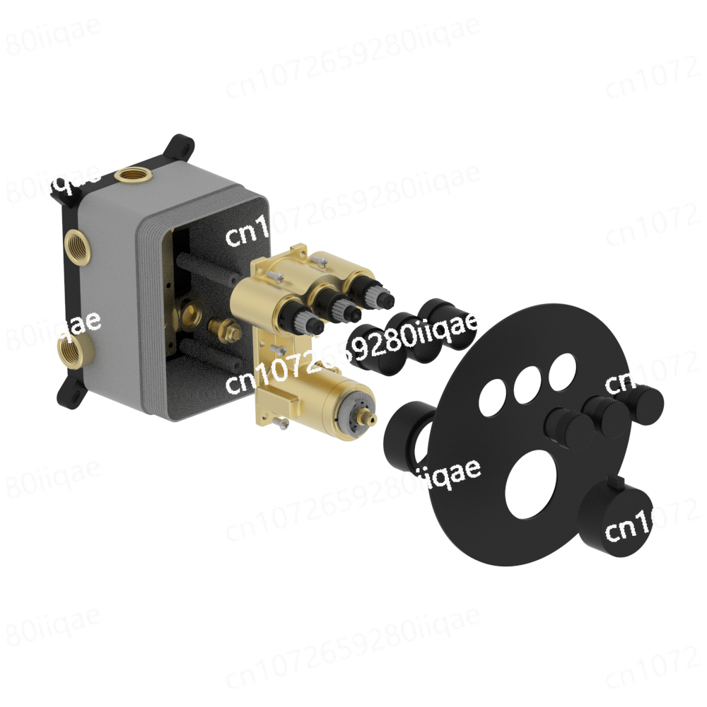 Thermostatic Shower Faucet Valve 3 Way - Wasserauslassventil, Wandmontage, Wasserhahn, verdeckter thermostatischer Duschmischer,