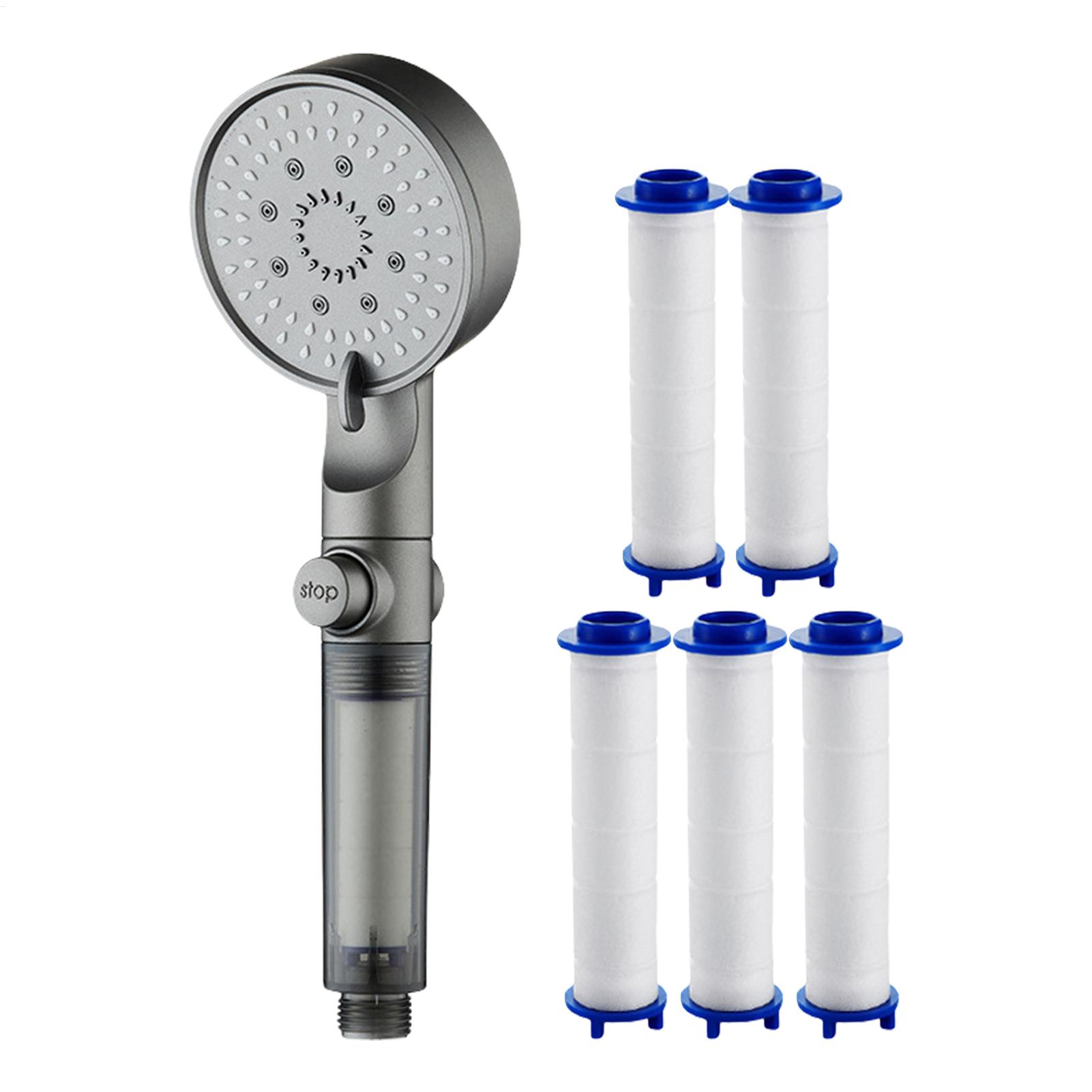 Handheld Shower Head High Pressure Filter - Neuer Duschkopf, 5 Modi, gefilterter Duschkopf,