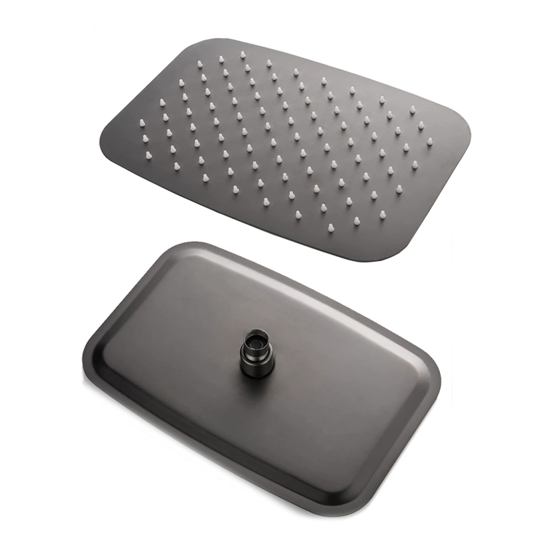 Rainfall Shower Head Ceiling Mount 16 Inch - 8/10/12/16 Zoll Duschkopf Decke Quadrat Edelstahl
