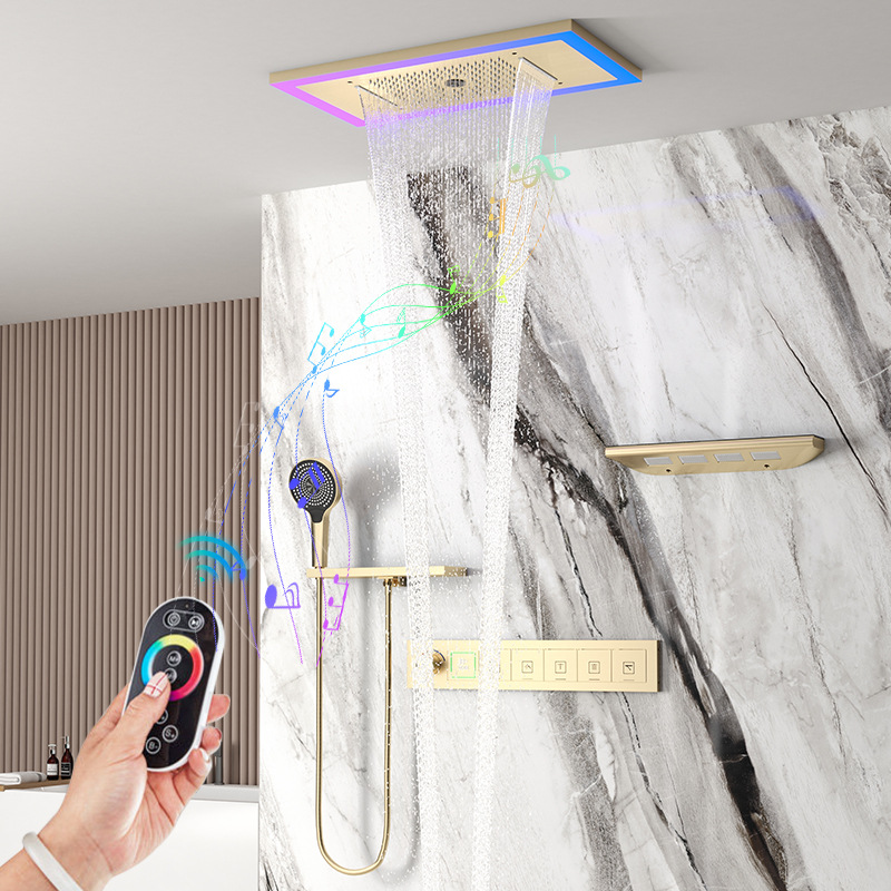 Thermostatic Mixing Valve Digital Display - 630*330mm Regenduschsystem Bluetooth-Musik Digitale Temperaturanzeige Intelligentes