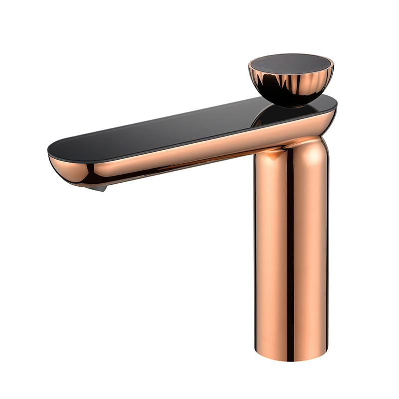 Thermostatic Mixing Valve Digital Display - Waschbeckenarmaturen Schwarz/Gold/Gunmetal-Grau/Weiß Waschbeckenarmaturen mit Digitalanzeige Heiß-Kalt-Wassermischer