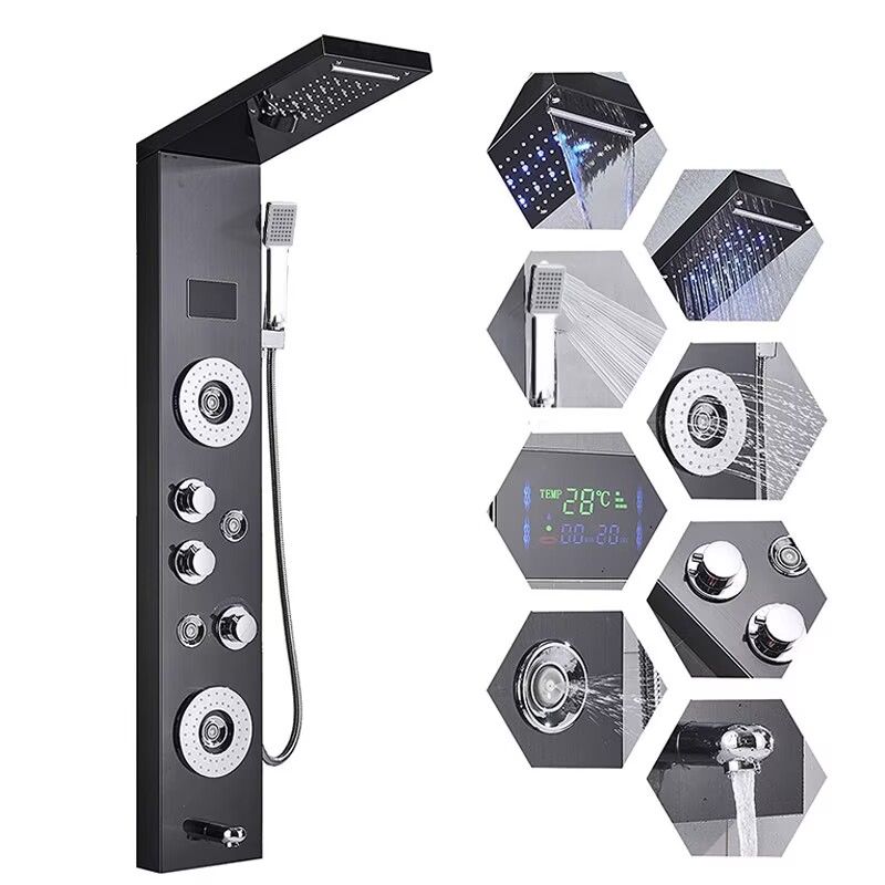 LED-Digitalanzeige Duschpaneel – Led Rainfall Shower Head Waterfall Bewertung und Preis