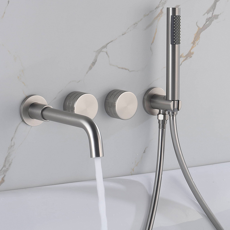 Badewannen hahn aus gebürstete – Freestanding Bathtub Filler Faucet Floor Bewertung und Preis