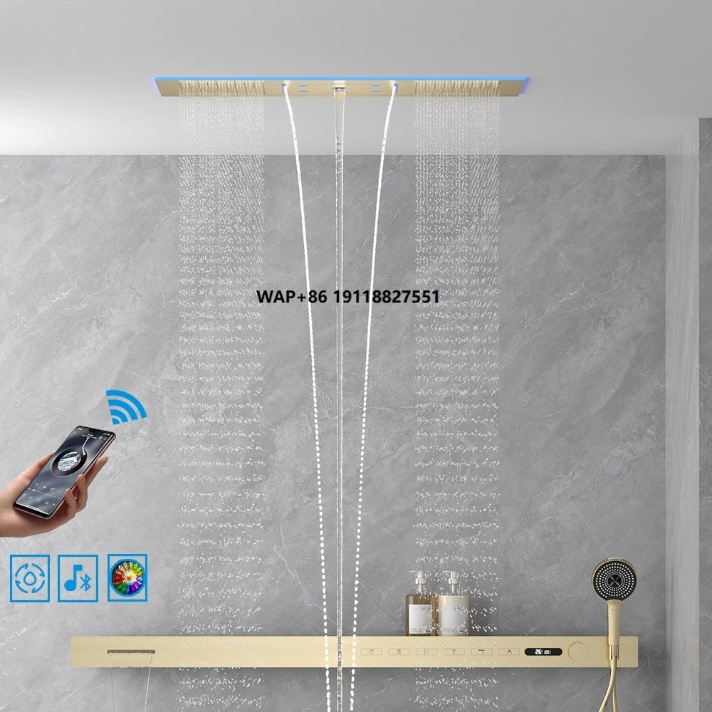 2026 Musik-Duschkopf LED 1400m – Led Rainfall Shower Head Waterfall Bewertung und Preis