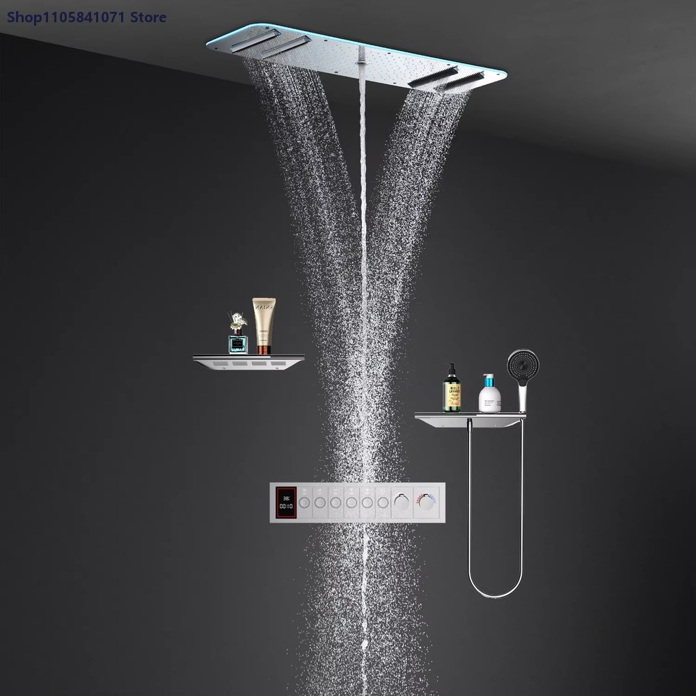 LED-Duschset mit Decken-Regend – Led Rainfall Shower Head Waterfall Bewertung und Preis