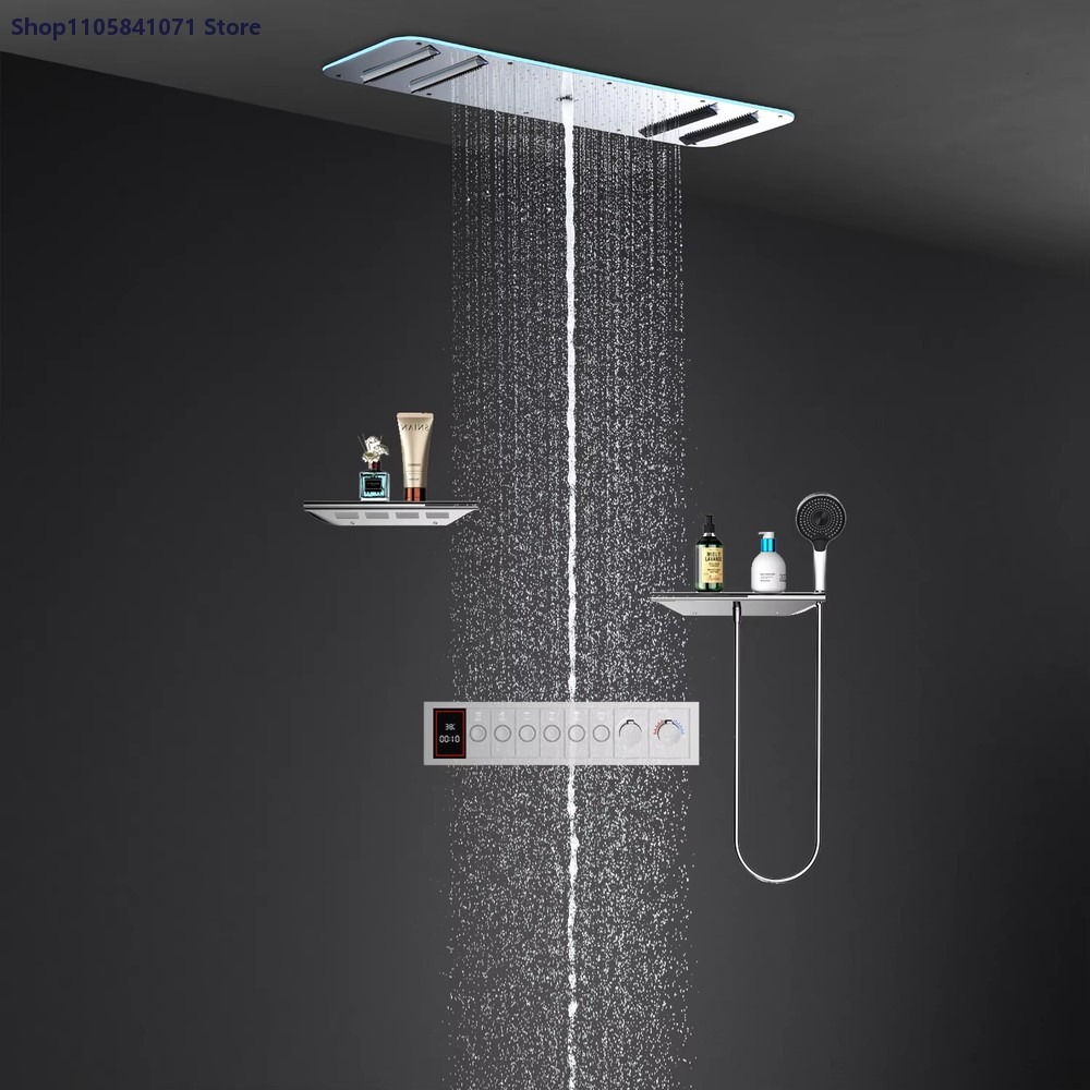 LED-Duschset mit Decken-Regend – Led Rainfall Shower Head Waterfall Bewertung und Preis