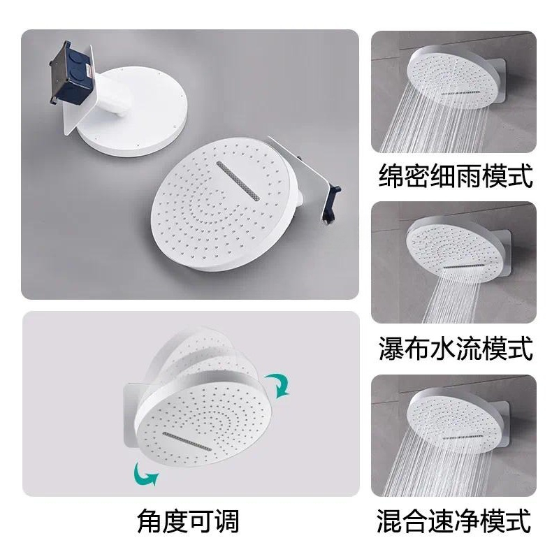 Deutsches Weißes Wandmontierte – Concealed Thermostatic Shower System Set Bewertung und Preis