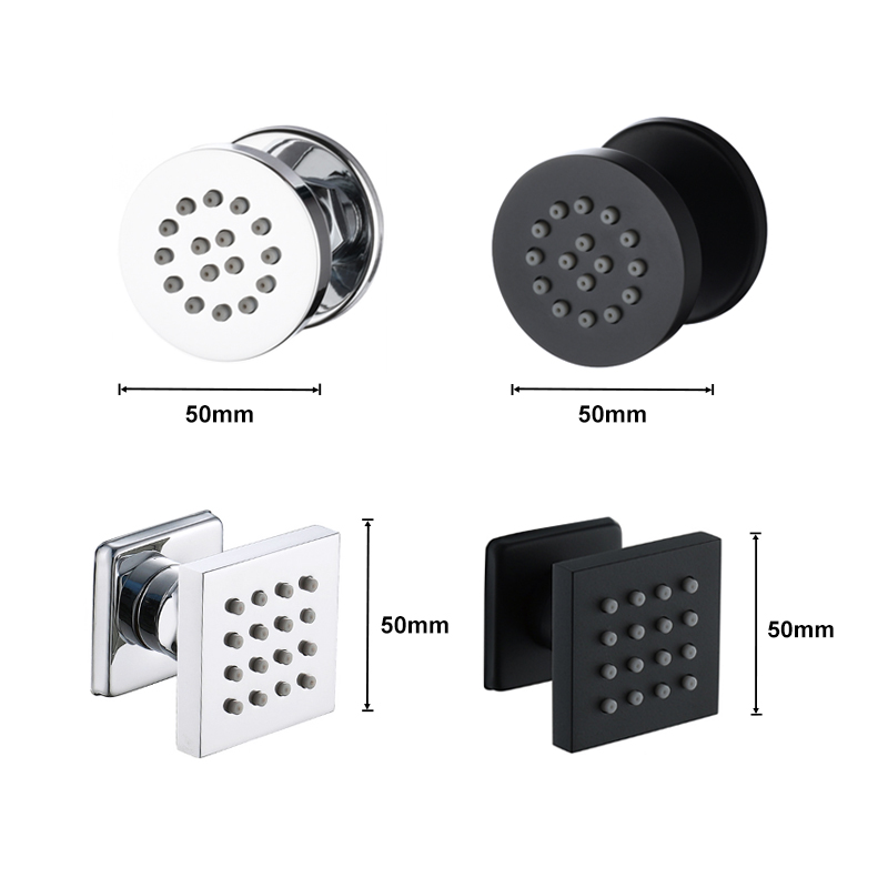 Schwarz Badezimmer Massivem Me – Shower Body Jet Massage Spray Square Bewertung und Preis