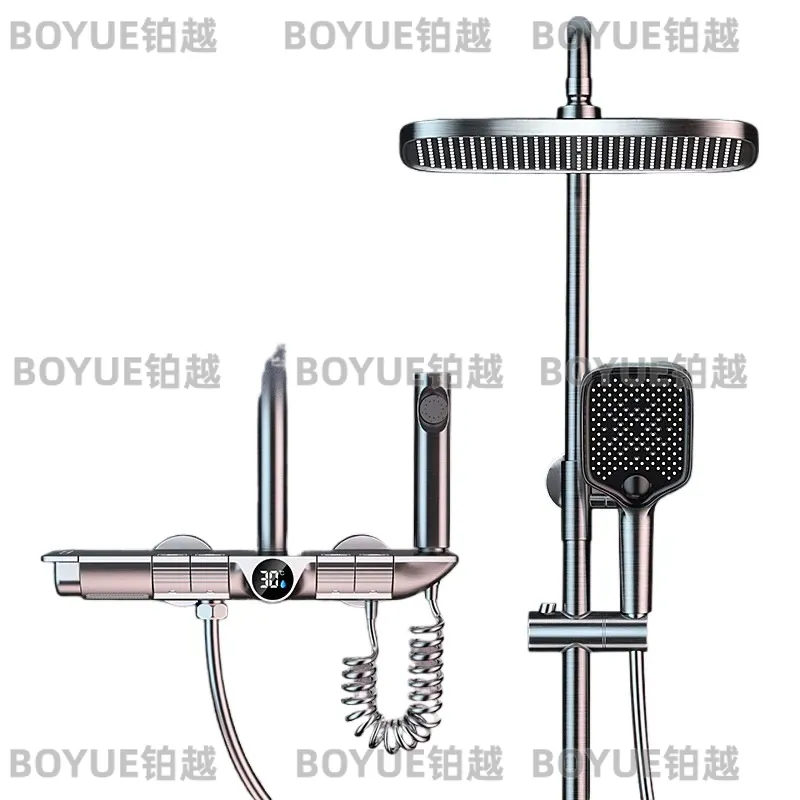 Graues Klaviertasten-Thermosta – Concealed Thermostatic Shower System Set Bewertung und Preis