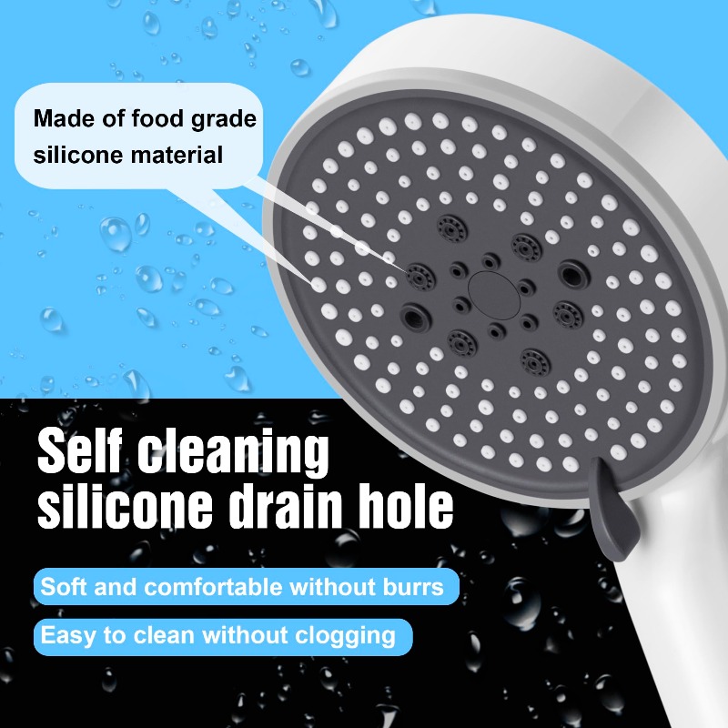 Fünf-Stufen Einstellbares Dusc – Handheld Shower Head High Pressure Filter Bewertung und Preis