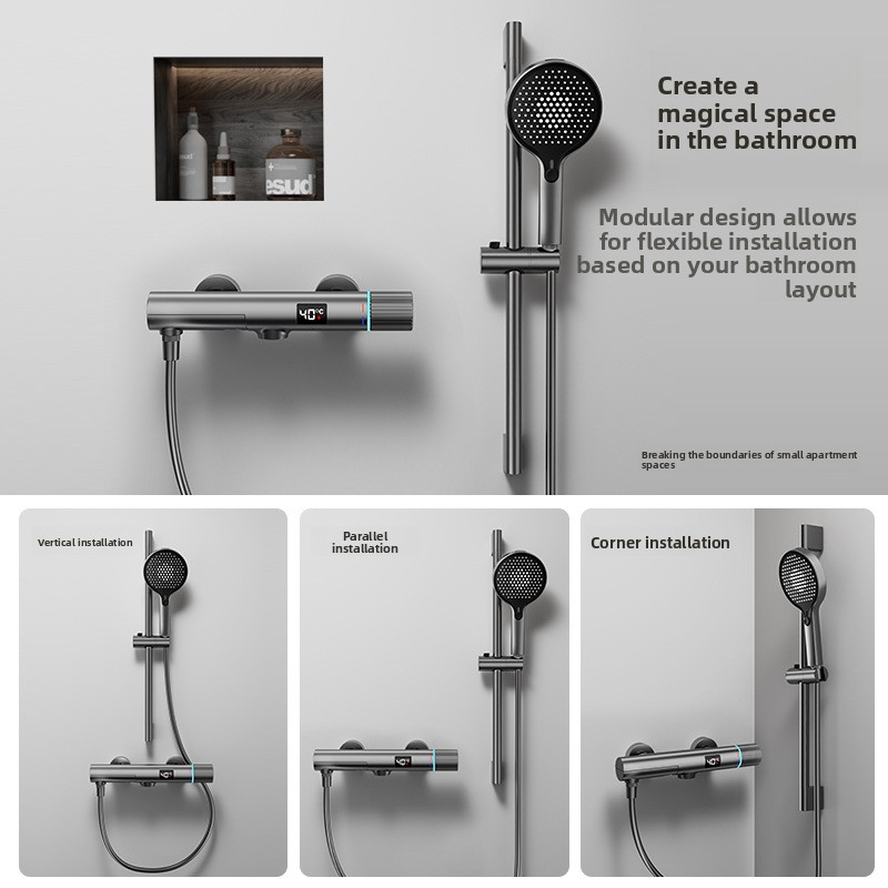 Minimalistisches Duschset in G – Thermostatic Mixing Valve Digital Display Bewertung und Preis