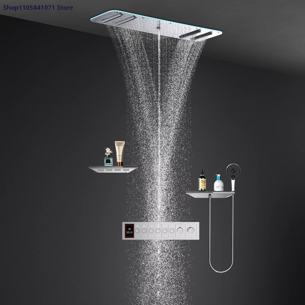 LED-Duschset mit Decken-Regend – Led Rainfall Shower Head Waterfall Bewertung und Preis