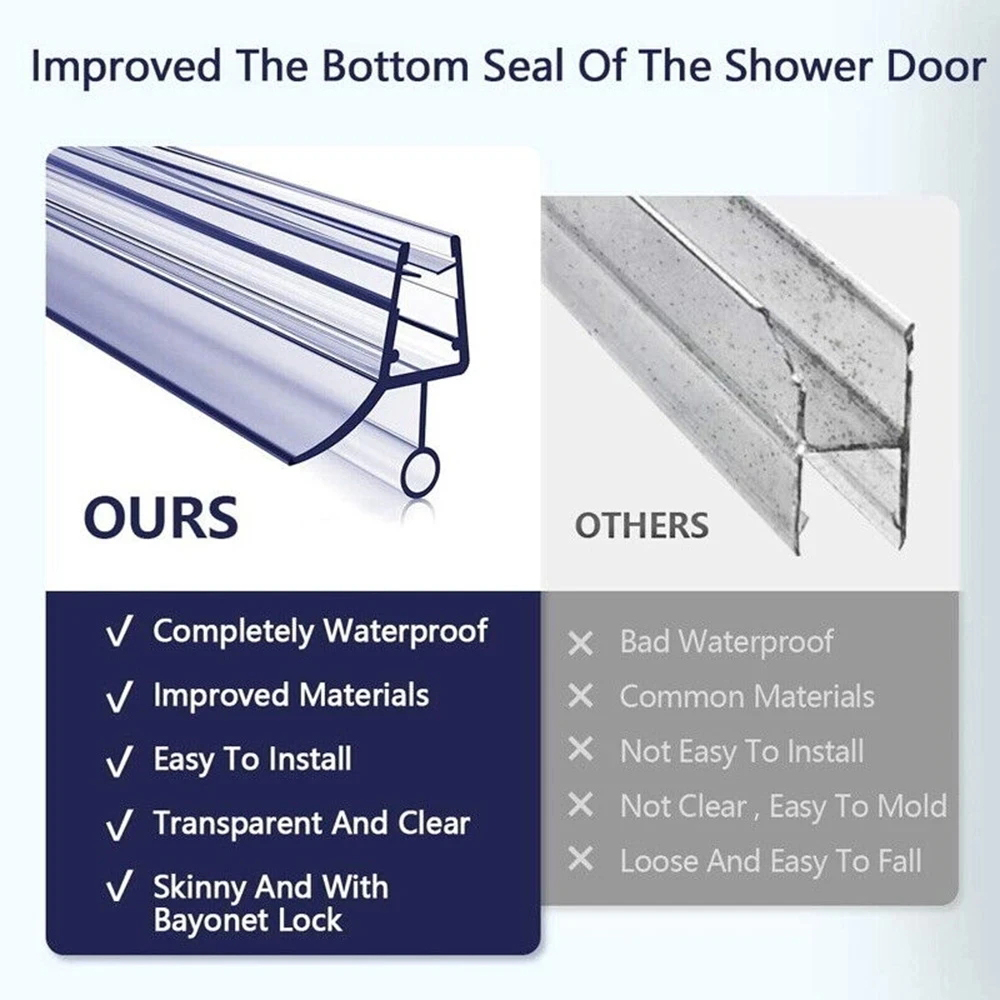 20mm Dusch wand Dichtung strei – Shower Door Bottom Seal Strip Sweep Bewertung und Preis