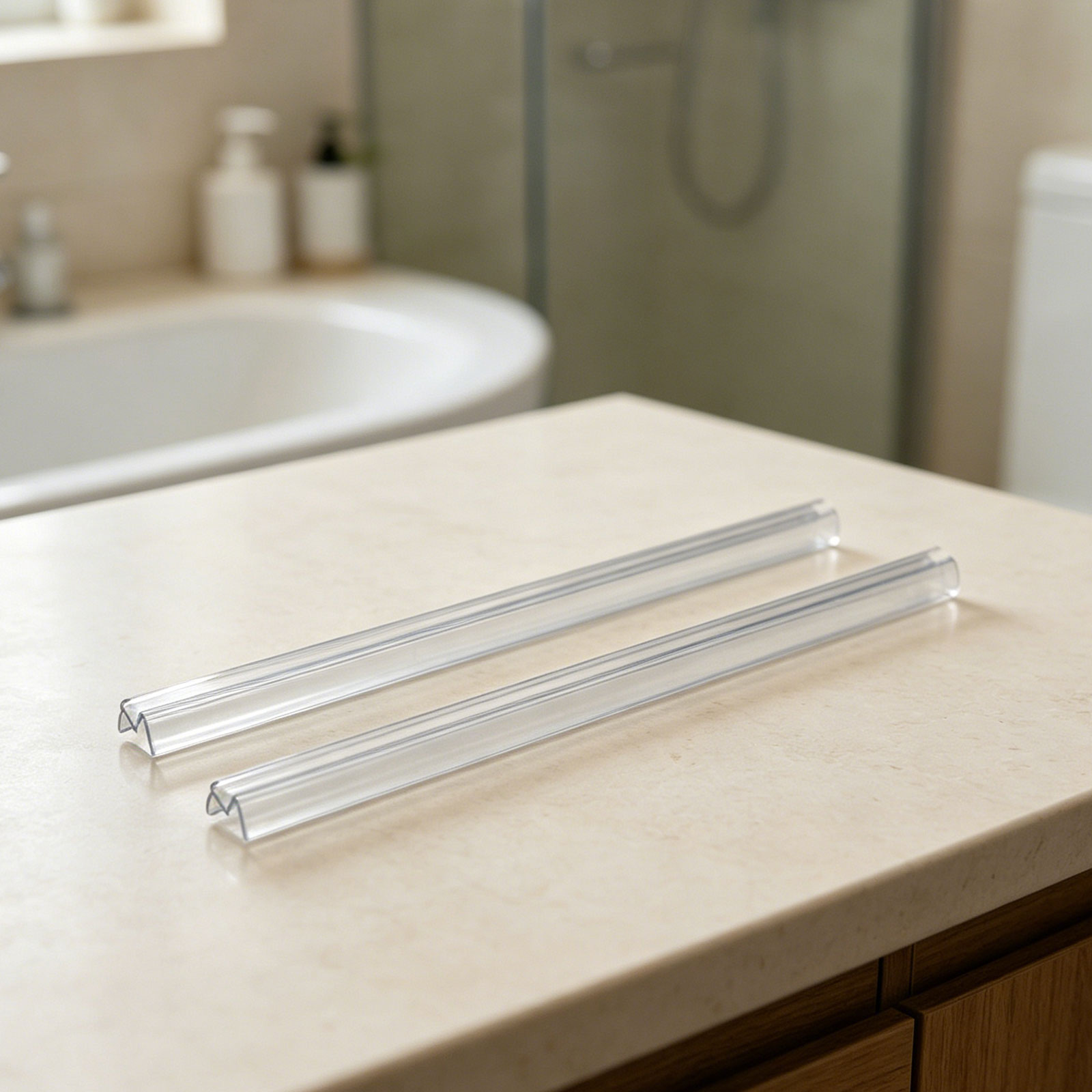 2er-Pack Duschtür-Unterdichtun – Shower Door Bottom Seal Strip Sweep Bewertung und Preis
