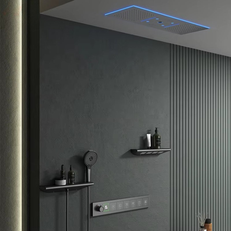 Musik-Duschkopf Badezimmer LED – Led Rainfall Shower Head Waterfall Bewertung und Preis