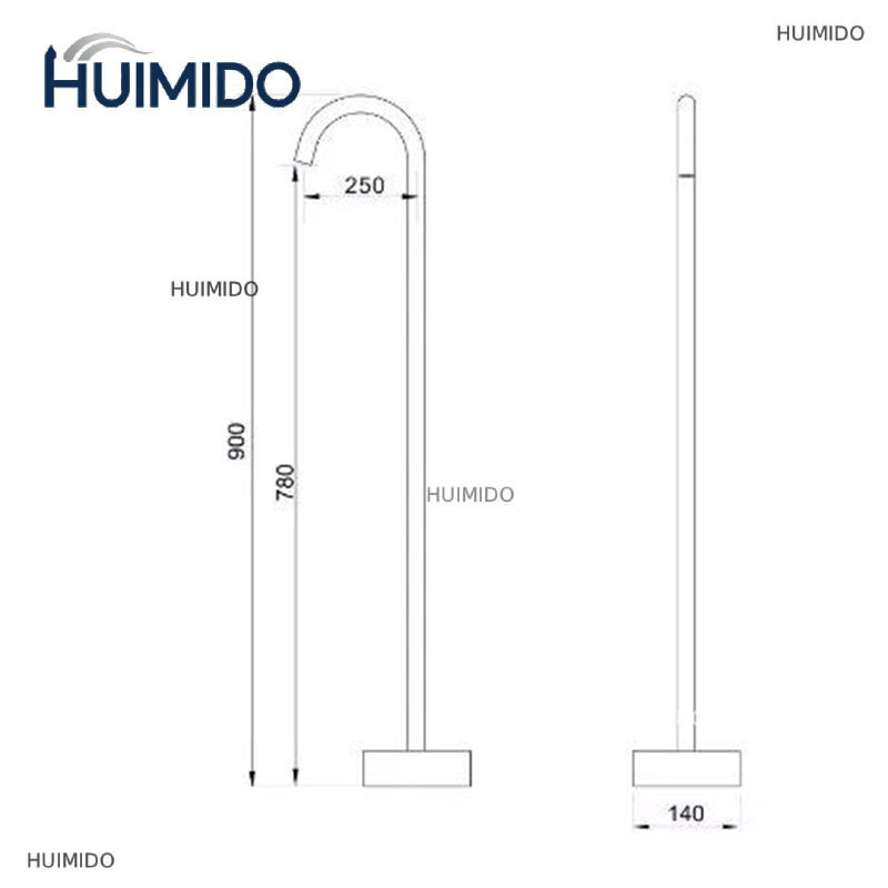 Messing-Chrom oder mattschwarz – Freestanding Bathtub Filler Faucet Floor Bewertung und Preis