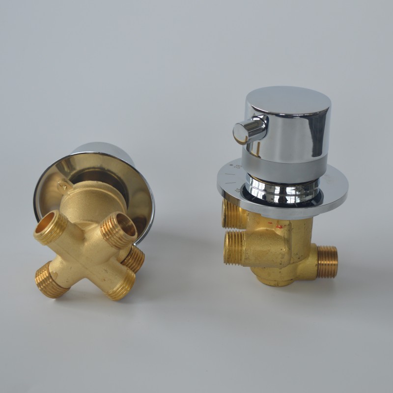 2/3/4 Wege Auslass Messing Mis – Thermostatic Shower Faucet Valve 3 Way Bewertung und Preis