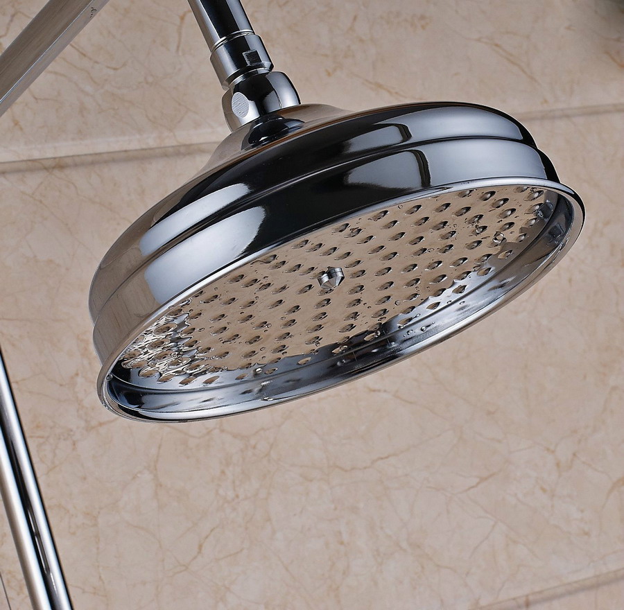 Poliertes Chrom, 20,3 cm, rund – Shower Arm Ceiling Mount Brass Chrome Bewertung und Preis