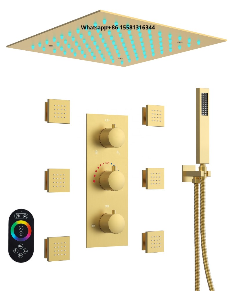 Badezimmer Chrom Deckenmontier – Concealed Thermostatic Shower System Set Bewertung und Preis