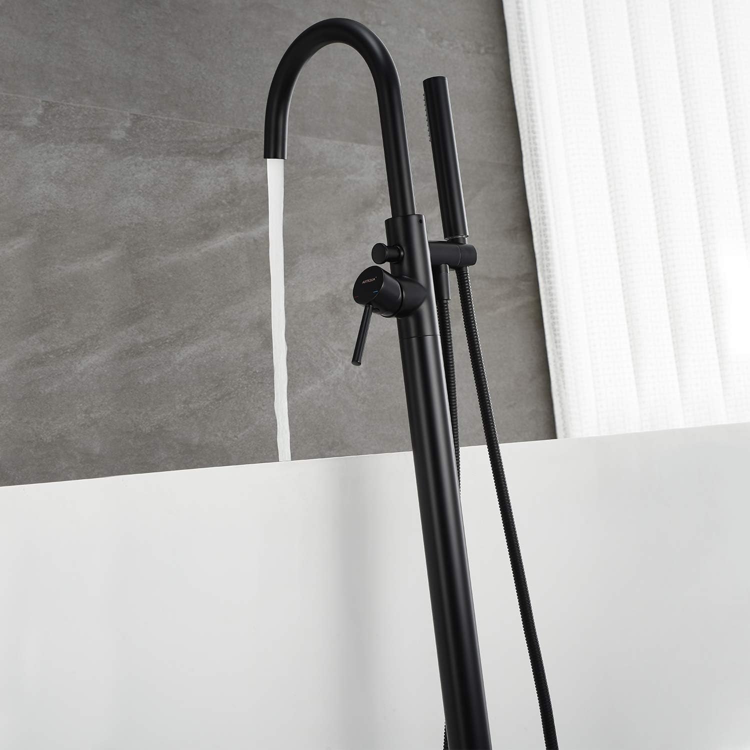 Kemaidi vergoldete Badewanne F – Freestanding Bathtub Filler Faucet Floor Bewertung und Preis