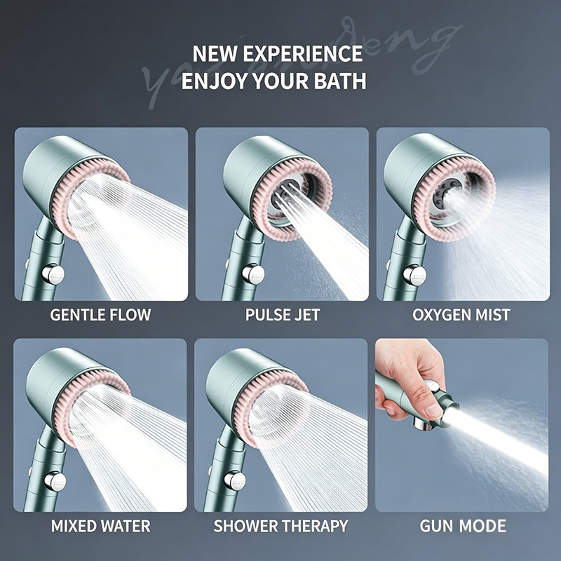 5-Gang Verstellbarer Handbraus – Handheld Shower Head High Pressure Filter Bewertung und Preis