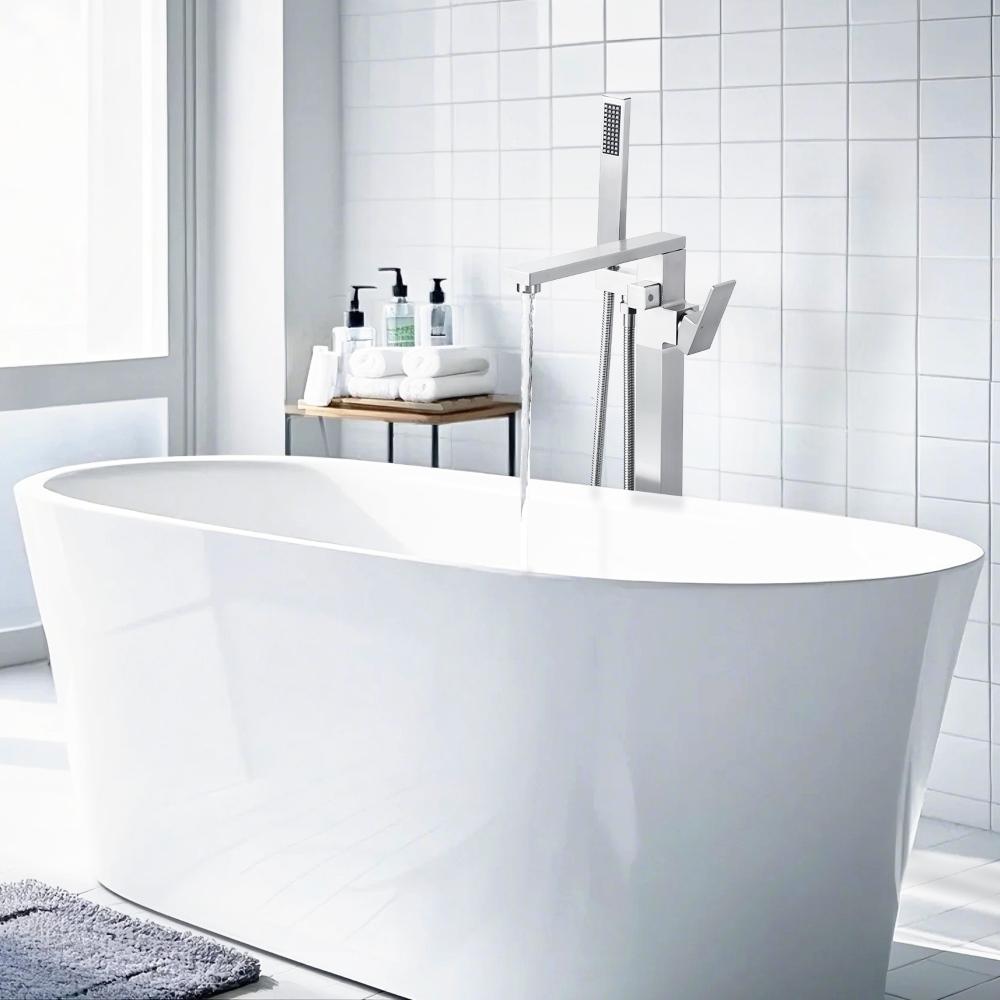 Wannenfüllhahn mit hohem Durch – Freestanding Bathtub Filler Faucet Floor Bewertung und Preis