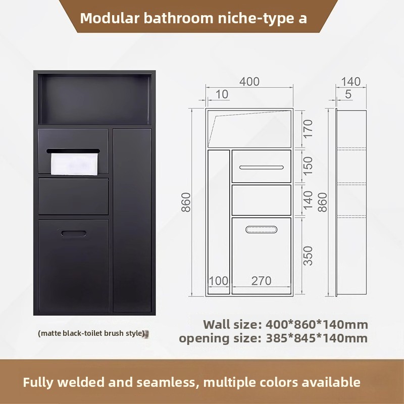 304 Edelstahl Duschnische Eing – Shower Niche Stainless Steel Recessed Bewertung und Preis