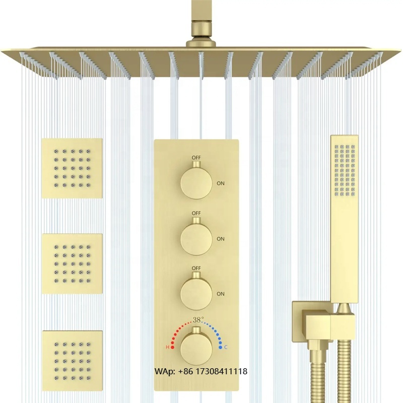 16-Zoll-Kombinationssystem-Set – Concealed Thermostatic Shower System Set Bewertung und Preis