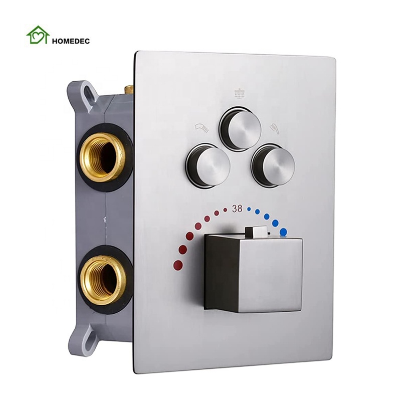 Badezimmer Wandmontage Druckkn – Thermostatic Shower Faucet Valve 3 Way Bewertung und Preis