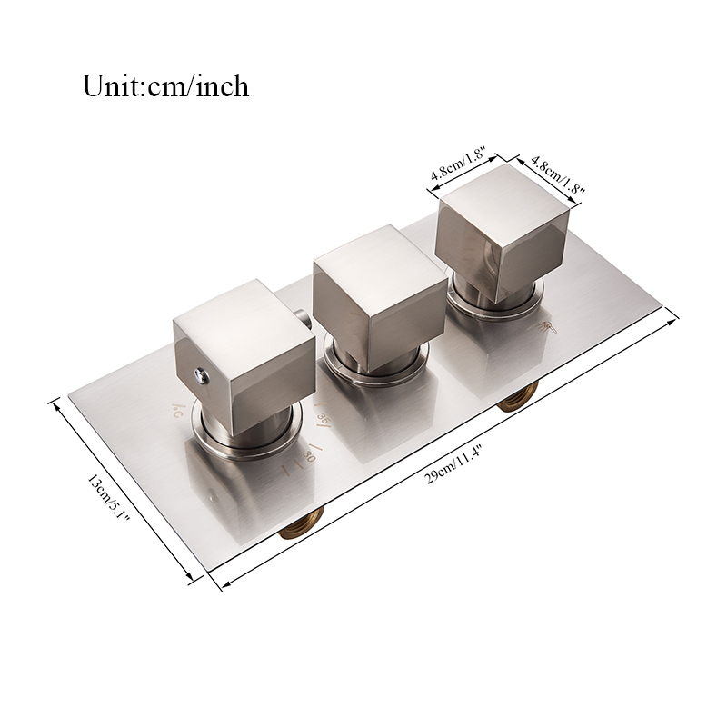Thermostatisches Unterputz-Mis – Thermostatic Shower Faucet Valve 3 Way Bewertung und Preis