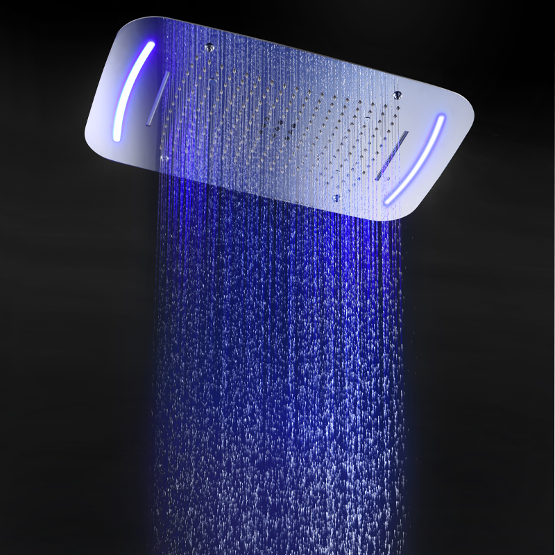 hm Modernes Großes LED-Decken- – Led Rainfall Shower Head Waterfall Bewertung und Preis
