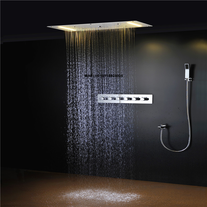 Luxuriöses LED-Multifunktions- – Led Rainfall Shower Head Waterfall Bewertung und Preis