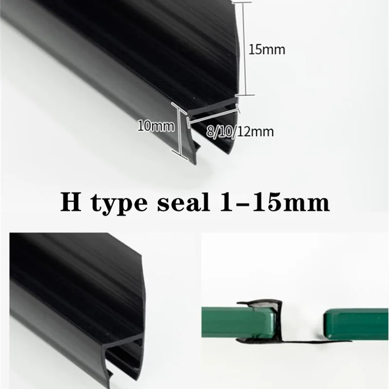 Schwarzer Duschwand-Dichtungss – Shower Door Bottom Seal Strip Sweep Bewertung und Preis
