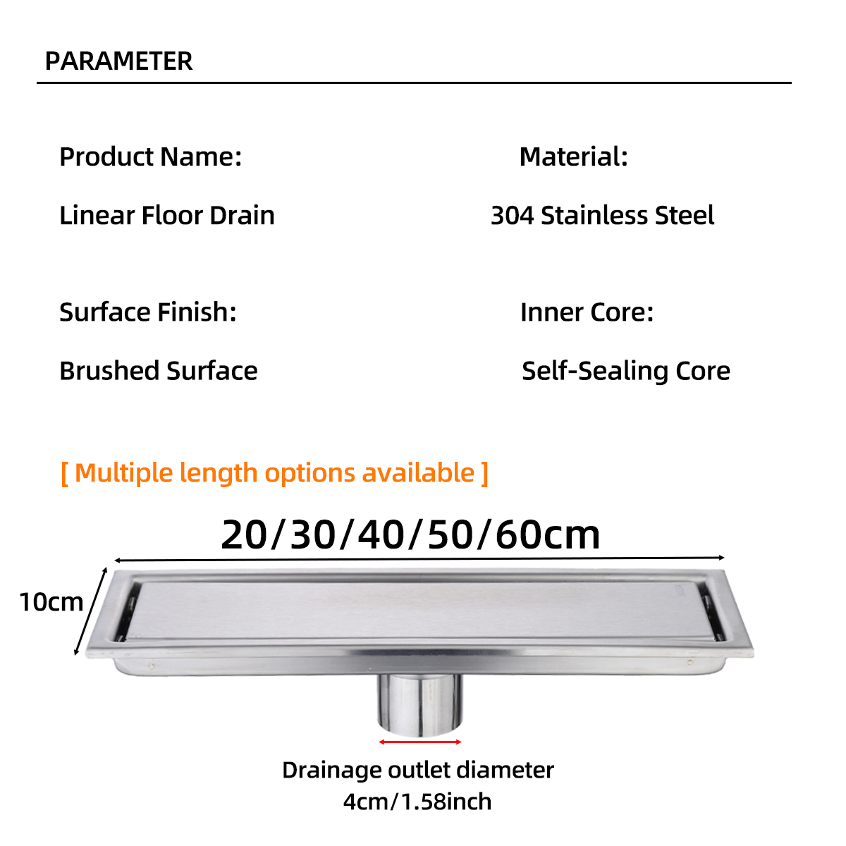 Linearer Duschablauf mit Flies – Linear Shower Drain Stainless 304 Tile In Bewertung und Preis