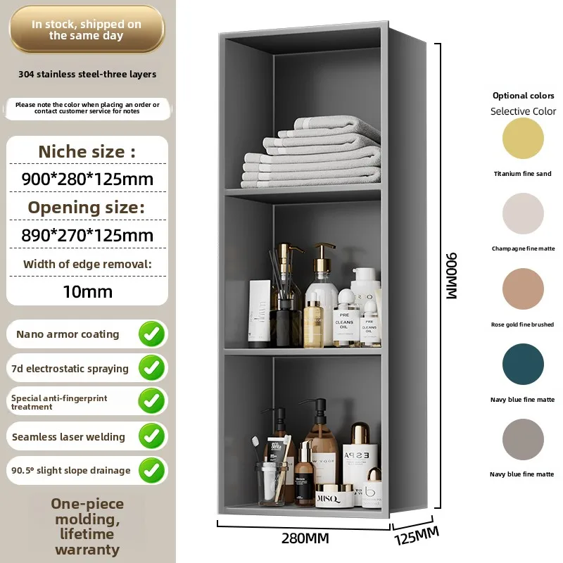 Eingelassenes Badezimmerregal  – Shower Niche Stainless Steel Recessed Bewertung und Preis