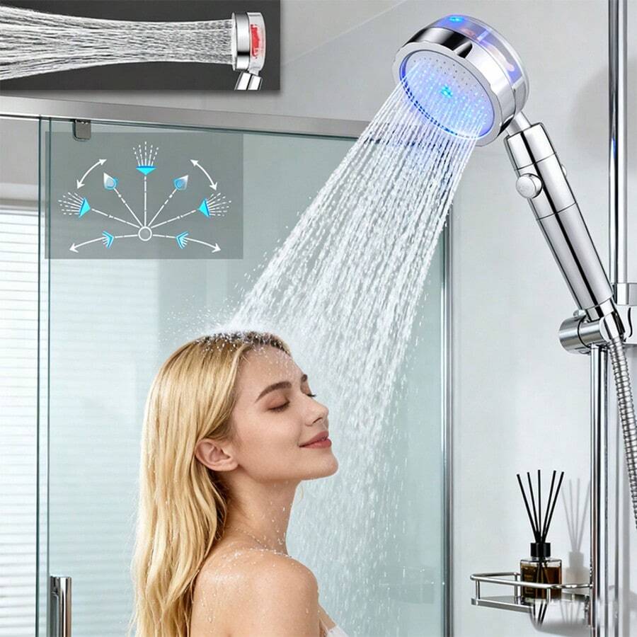 Duschkopf mit Propellerantrieb – Handheld Shower Head High Pressure Filter Bewertung und Preis