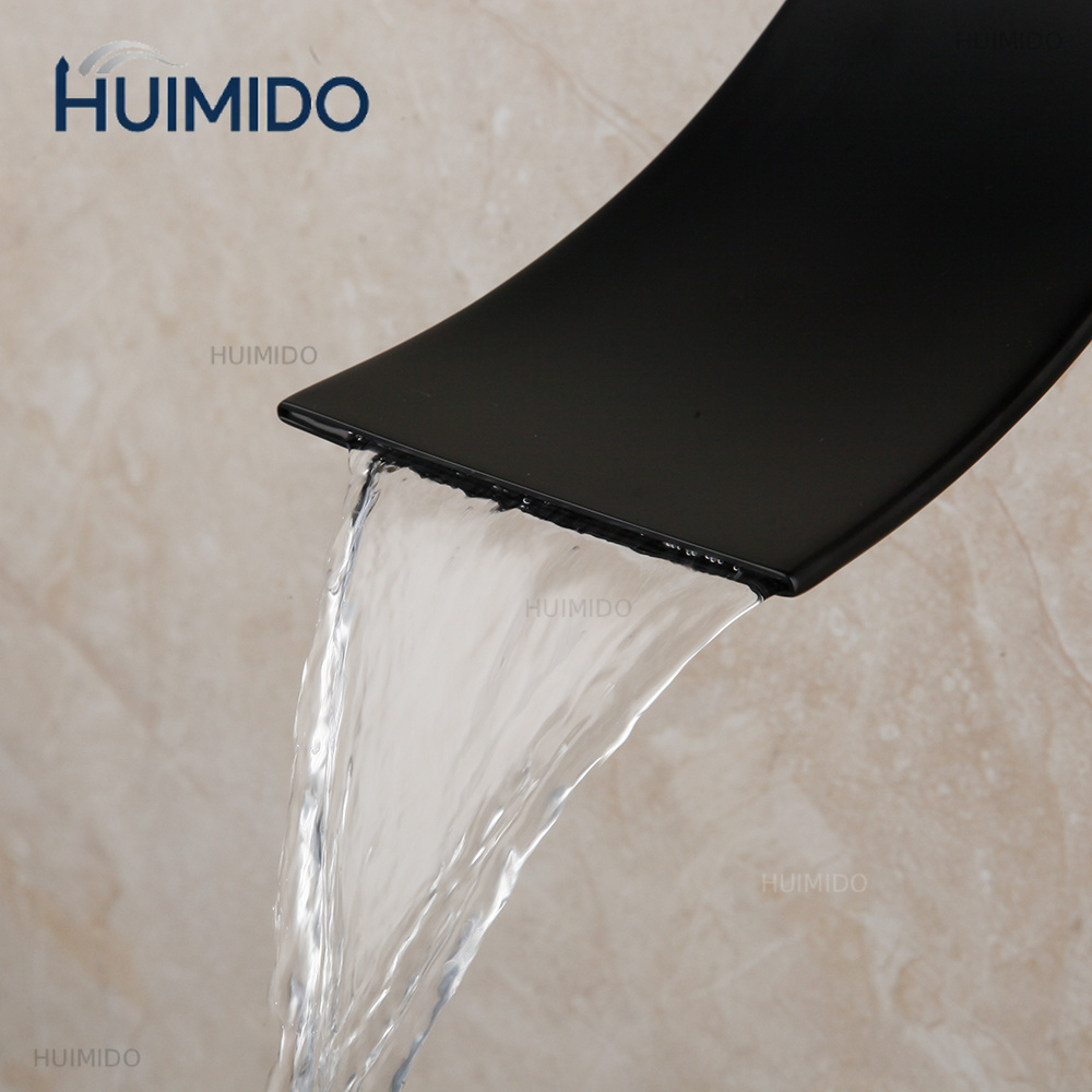 Mattschwarzes Badezimmer-Dusch – Led Rainfall Shower Head Waterfall Bewertung und Preis