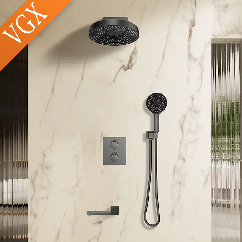 VGX Verdecktes Thermostat-Dusc – Concealed Thermostatic Shower System Set Bewertung und Preis