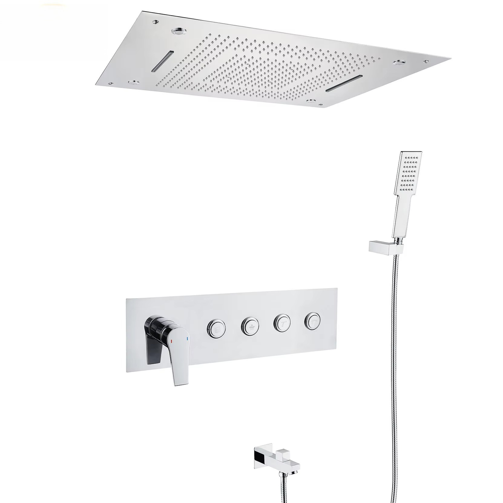 Bestseller Badezimmer Warm-Kal – Led Rainfall Shower Head Waterfall Bewertung und Preis