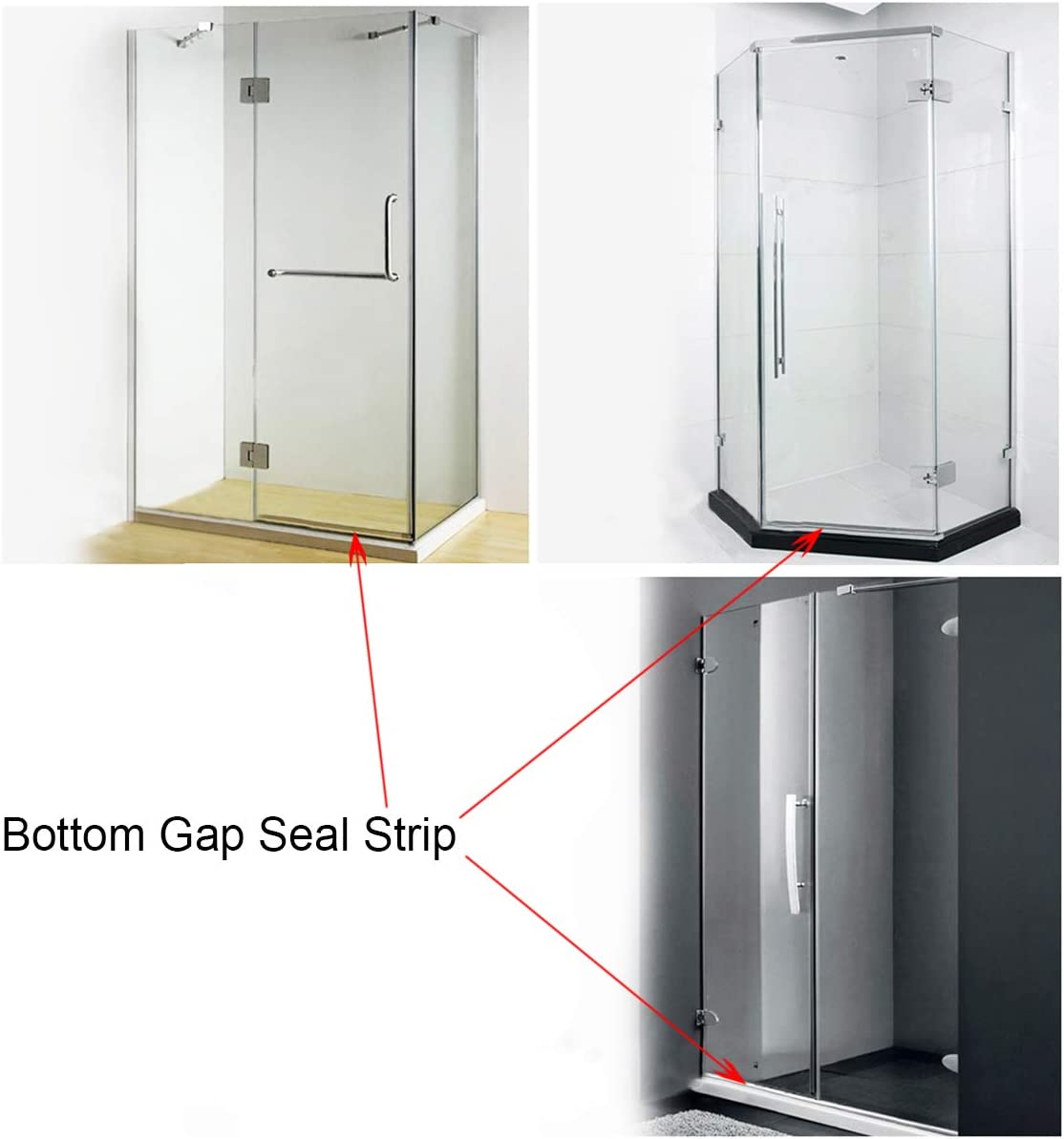 Bad Dusche Bildschirm Tür Dich – Shower Door Bottom Seal Strip Sweep Bewertung und Preis